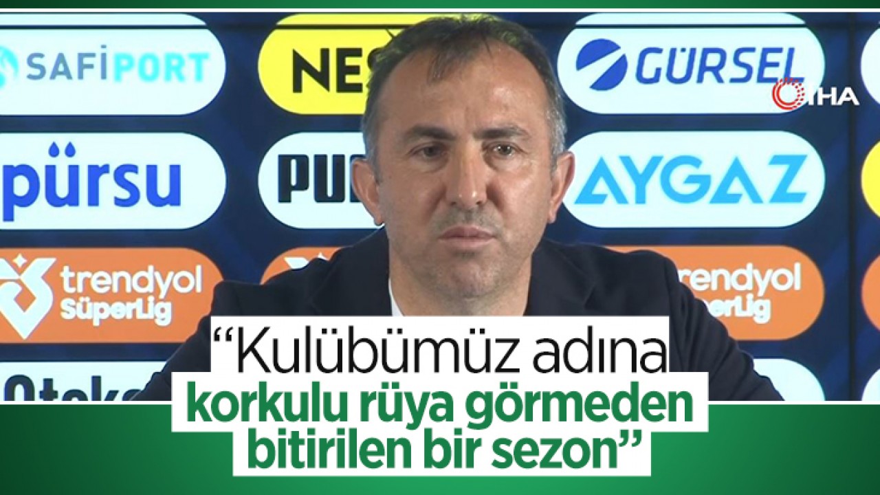 Konyaspor Teknik Direktörü Recep Uçar: "Kulübümüz adına korkulu rüya görmeden bitirilen bir sezon"