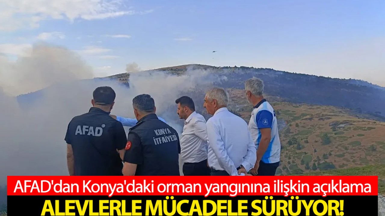 AFAD'dan Konya'daki orman yangınına ilişkin açıklama: Müdahale sürüyor!