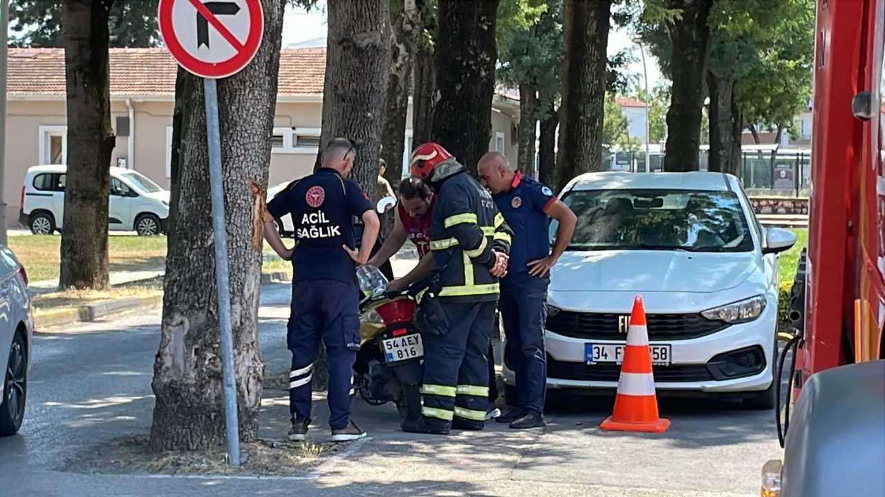 ‘Kendimi yakacağım’ dedi, ekipleri görünce benzini motosikletine doldurdu