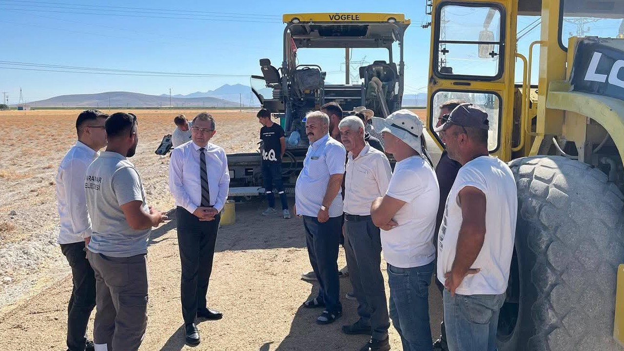Karapınar’da ulaşımı rahatlatacak yeni yol projesi başladı