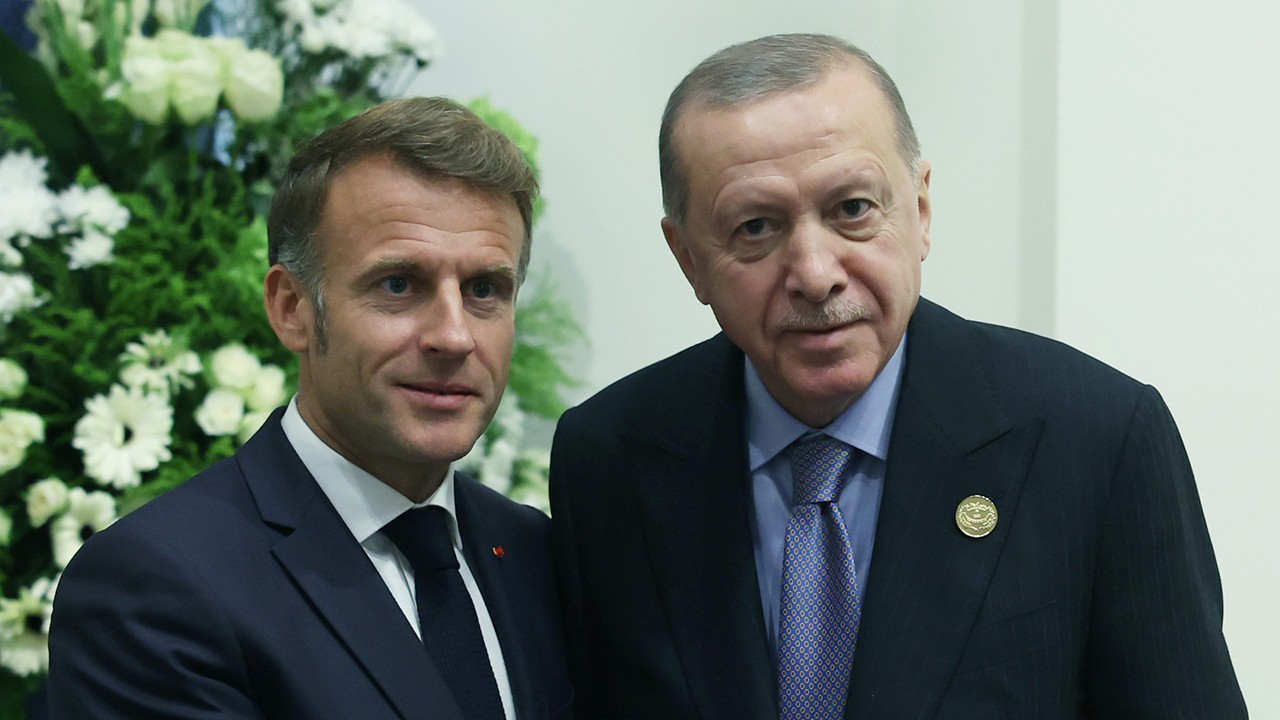 Cumhurbaşkanı Erdoğan, Fransa Cumhurbaşkanı Macron ile görüştü