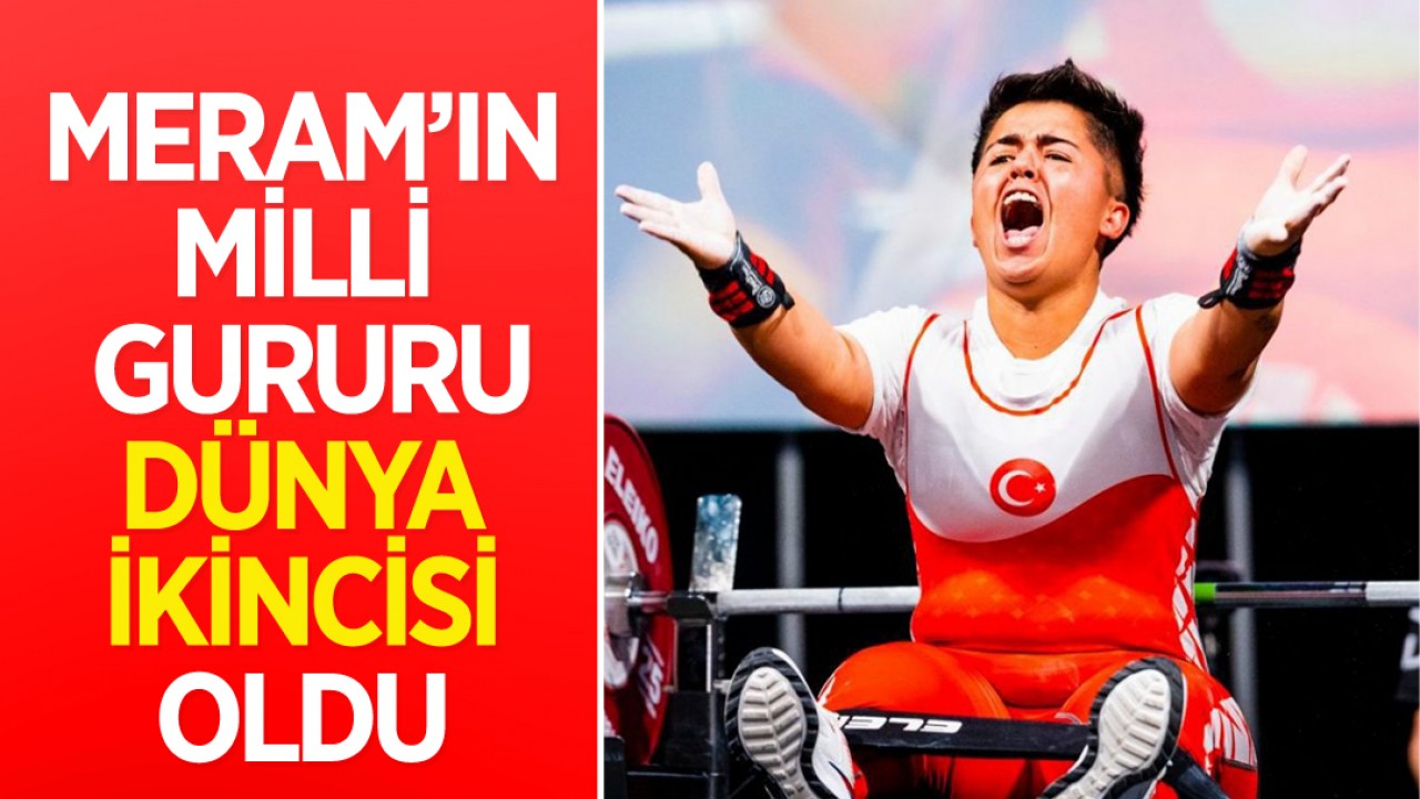 Meram'ın milli gururu dünya ikincisi oldu!