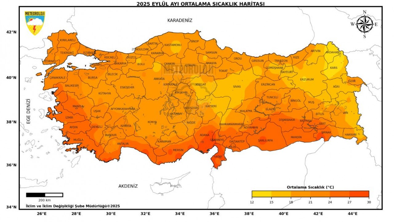 Son 55 yılın en sıcak 11'inci eylül ayı yaşandı