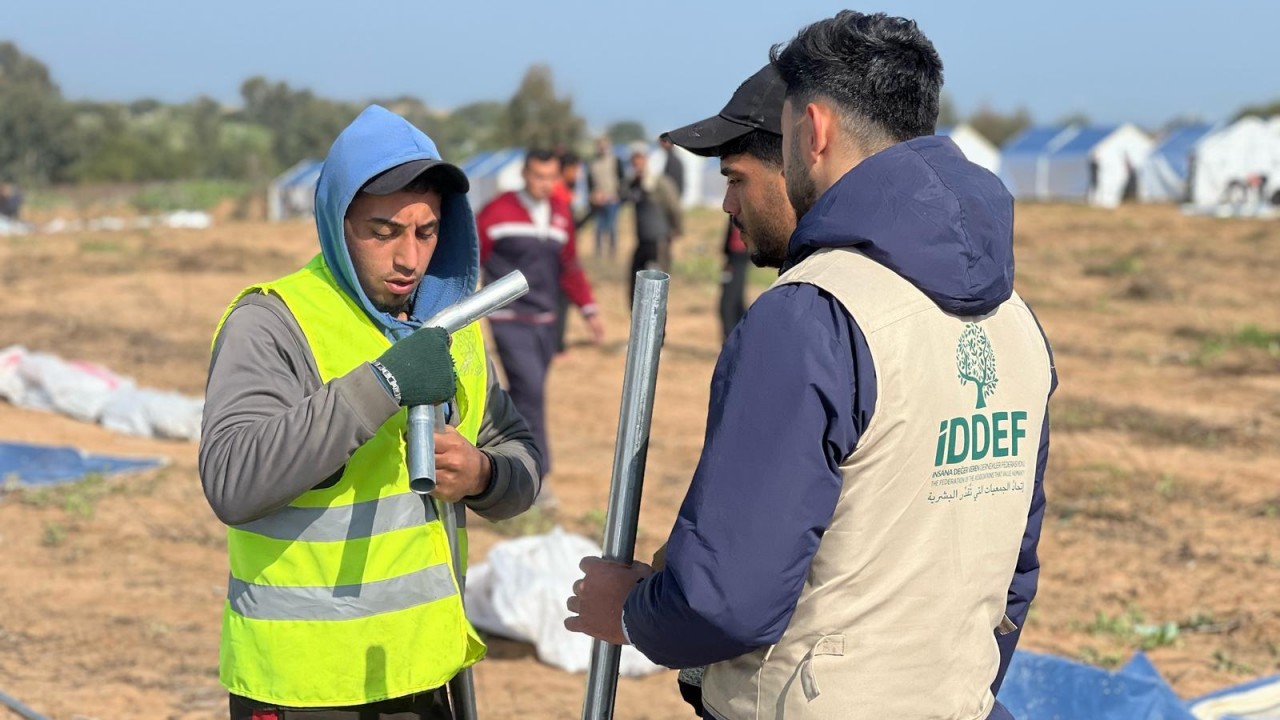 İDDEF, ateşkes sonrası Gazze’ye çadır ulaştırdı